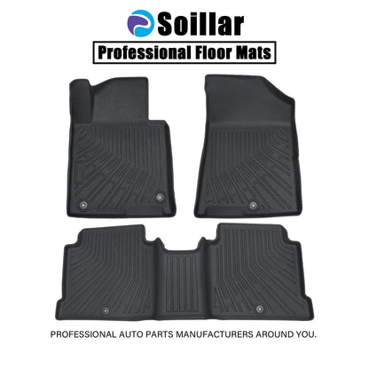 Floor Mats Liner For 2016-2020 Kia Optima 2015-2019 Hyundai Sonata 4-Door TPE 3x