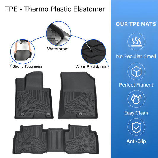TPE Front & Rear Floor Mats for 2022-2026 Hyundai Tucson