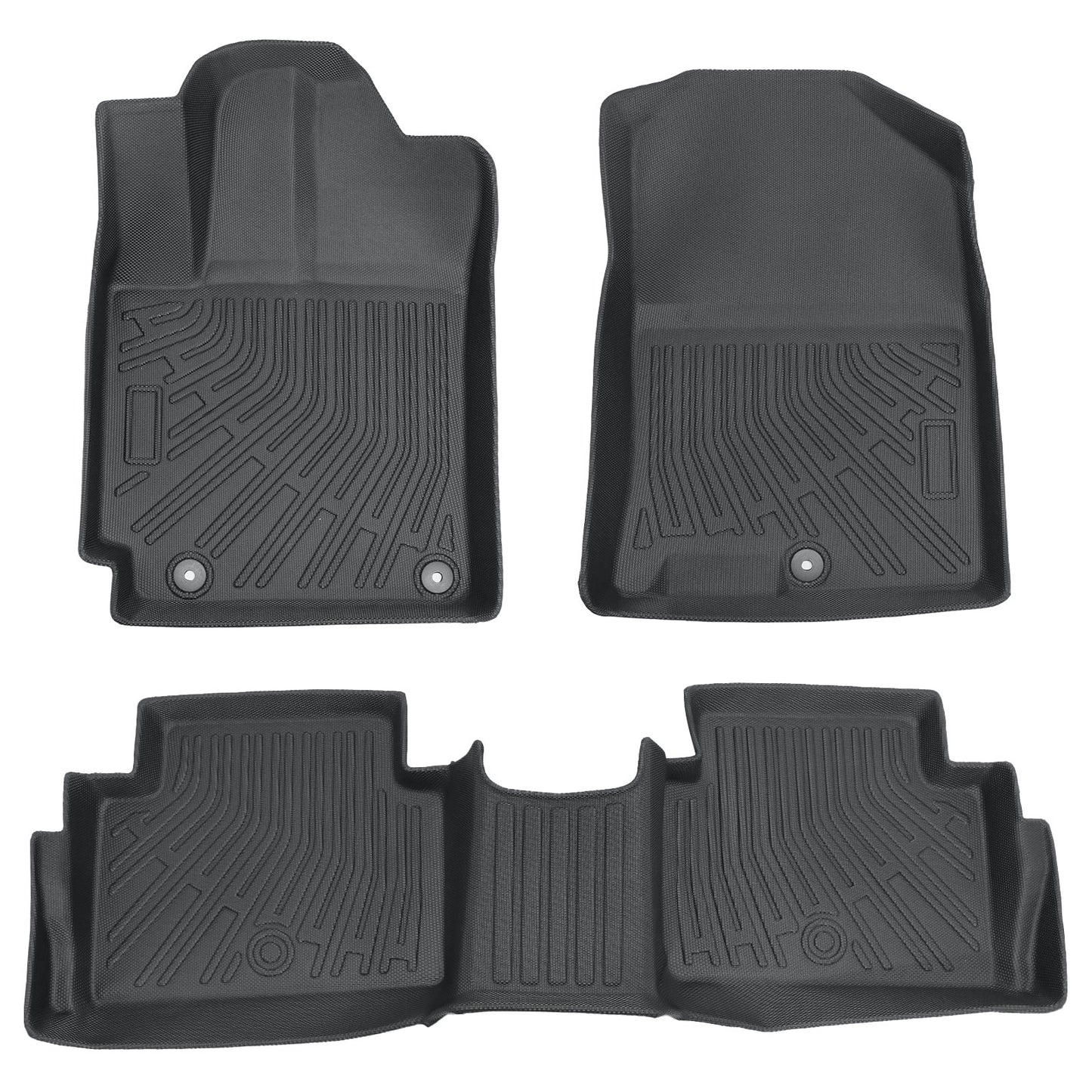 For 2018 2019 Hyundai Kona TPE 3D Front & 2nd Row Floor Mats Liner All Weather