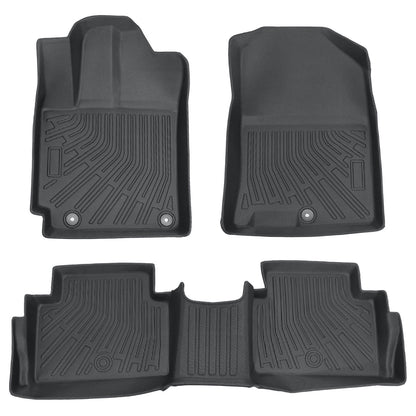 For 2018 2019 Hyundai Kona TPE 3D Front & 2nd Row Floor Mats Liner All Weather