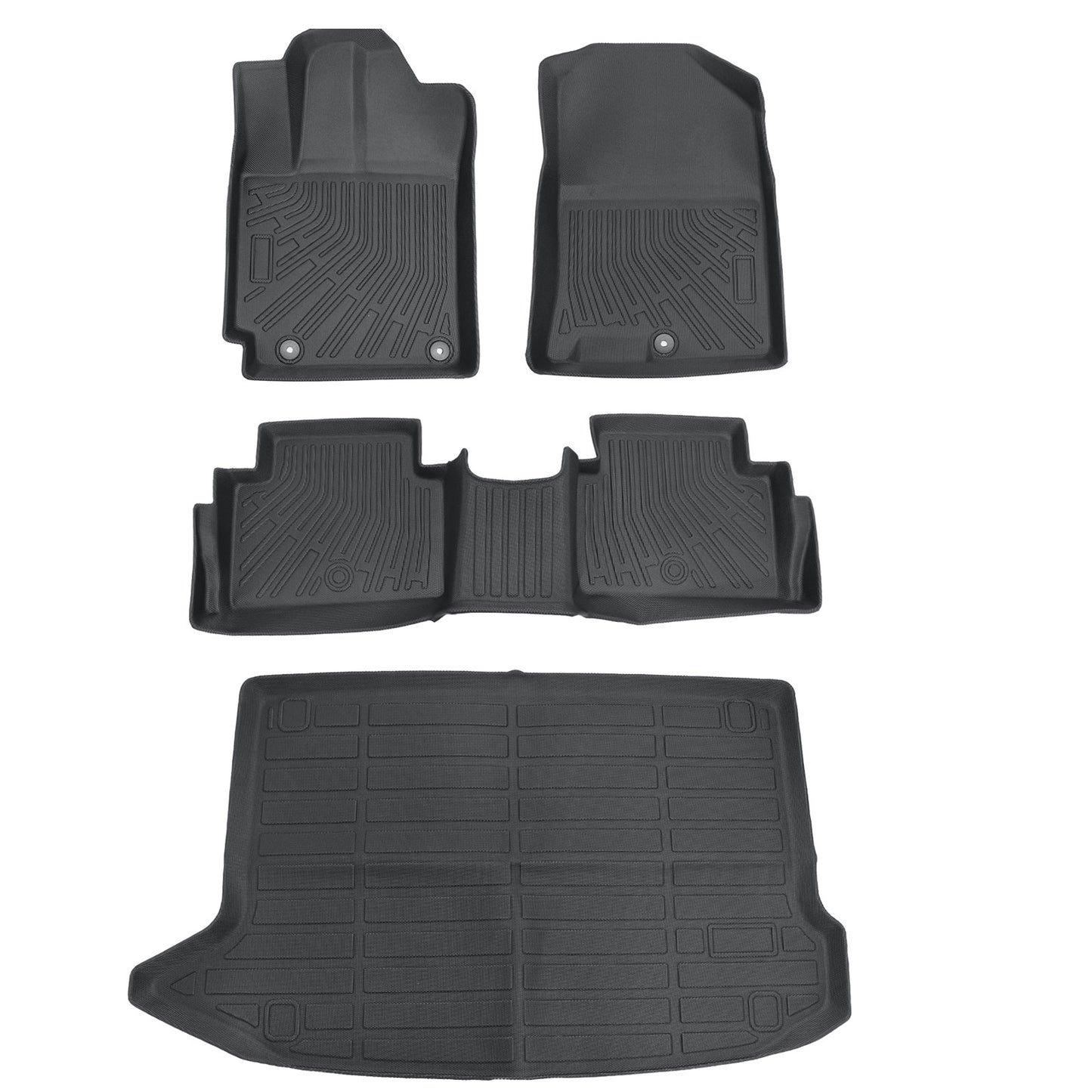 TPE Floor Mats Liners+Trunk Cargo Liner For 2018-2023 Hyundai Kona All Weather