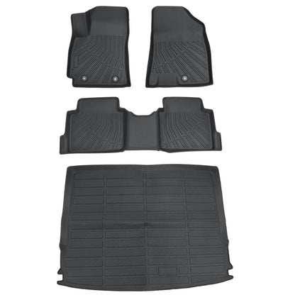 TPE Floor Mats Liners+Trunk Cargo Liner Fits 2024-2025 Hyundai Kona Gas Weather
