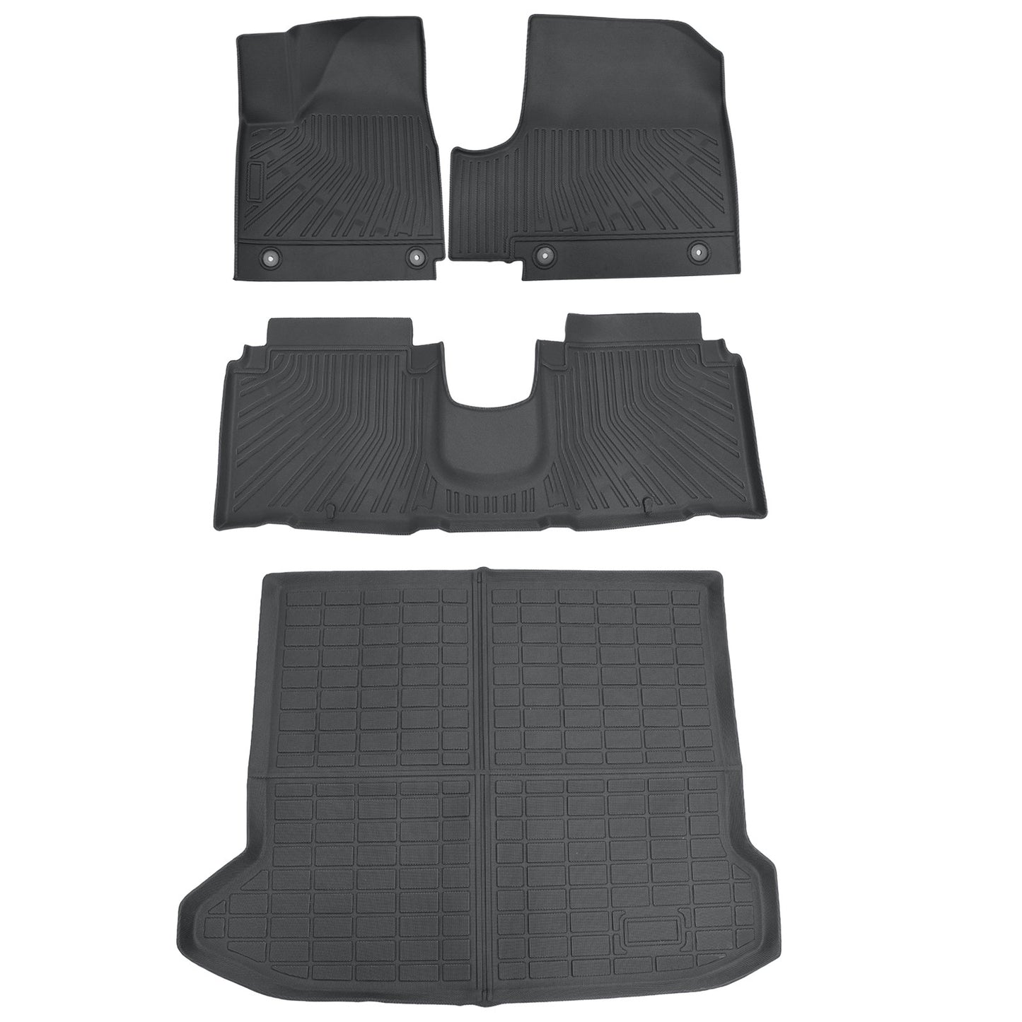TPE 3D Floor Mats & Trunk Cargo Liners For 2022-2024 Hyundai Ioniq 5 All Weather