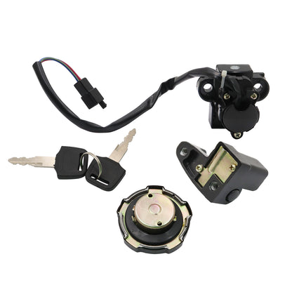 Ignition Switch Fuel Gas Cap Seat Lock Keys Set Fits Honda XR650 XR650L 93-2024