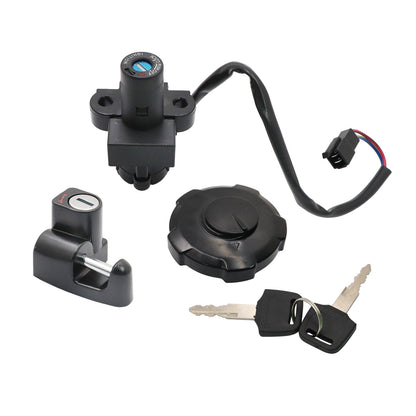 Ignition Switch Fuel Gas Cap Seat Lock Keys Set Fits Honda XR650 XR650L 93-2024