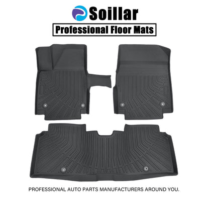 Floor Mats Liner Fits 2022-2024 Kia EV6 4-Door Front-Rear All Weather TPE Black