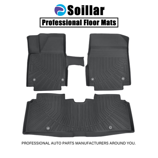 Floor Mats Liner Fits 2022-2024 Kia EV6 4-Door Front-Rear All Weather TPE Black