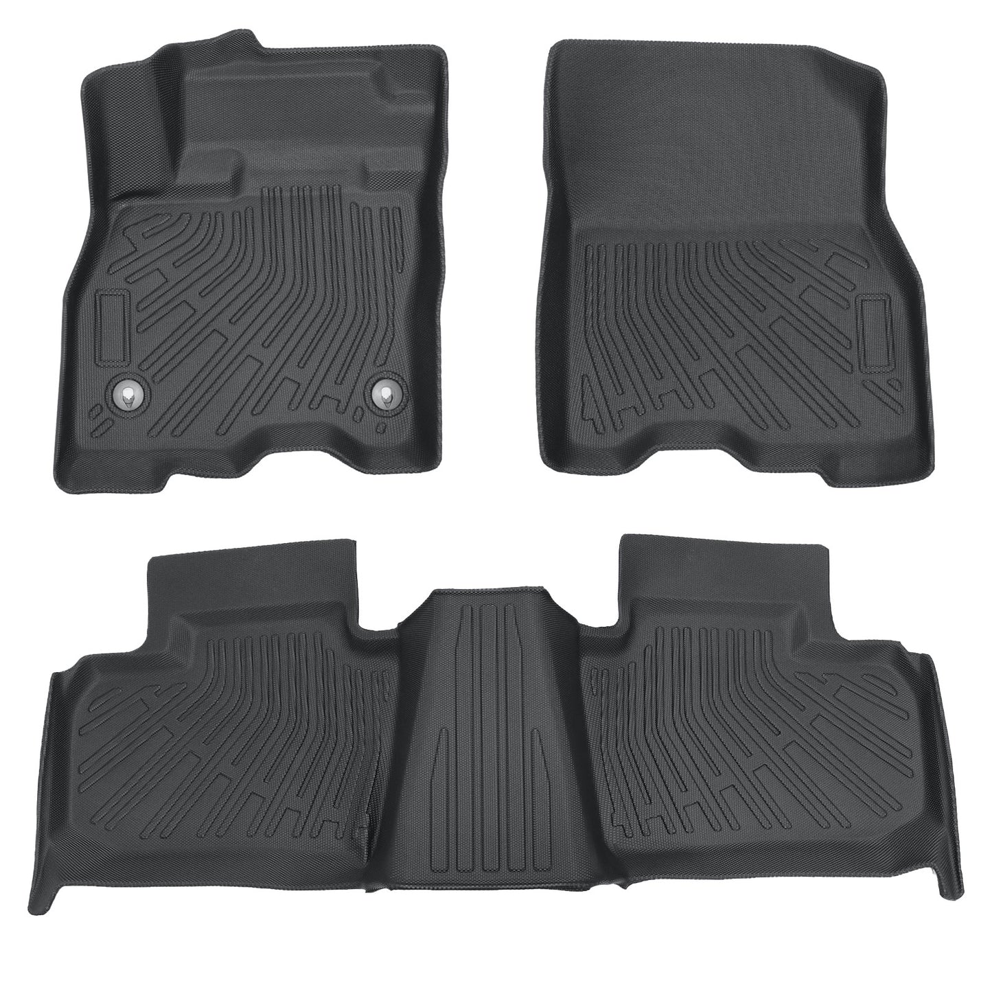 Front & 2nd Row Floor Mats Liners Fits 2024 2025 Nissan Leaf TPE Waterproof New