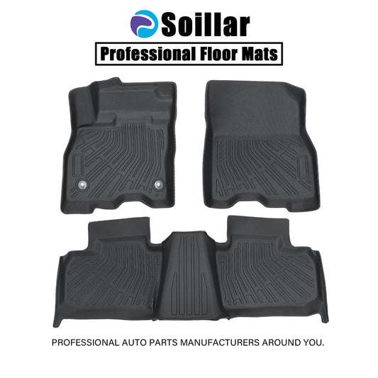 Front & 2nd Row Floor Mats Liners Fits 2024 2025 Nissan Leaf TPE Waterproof New