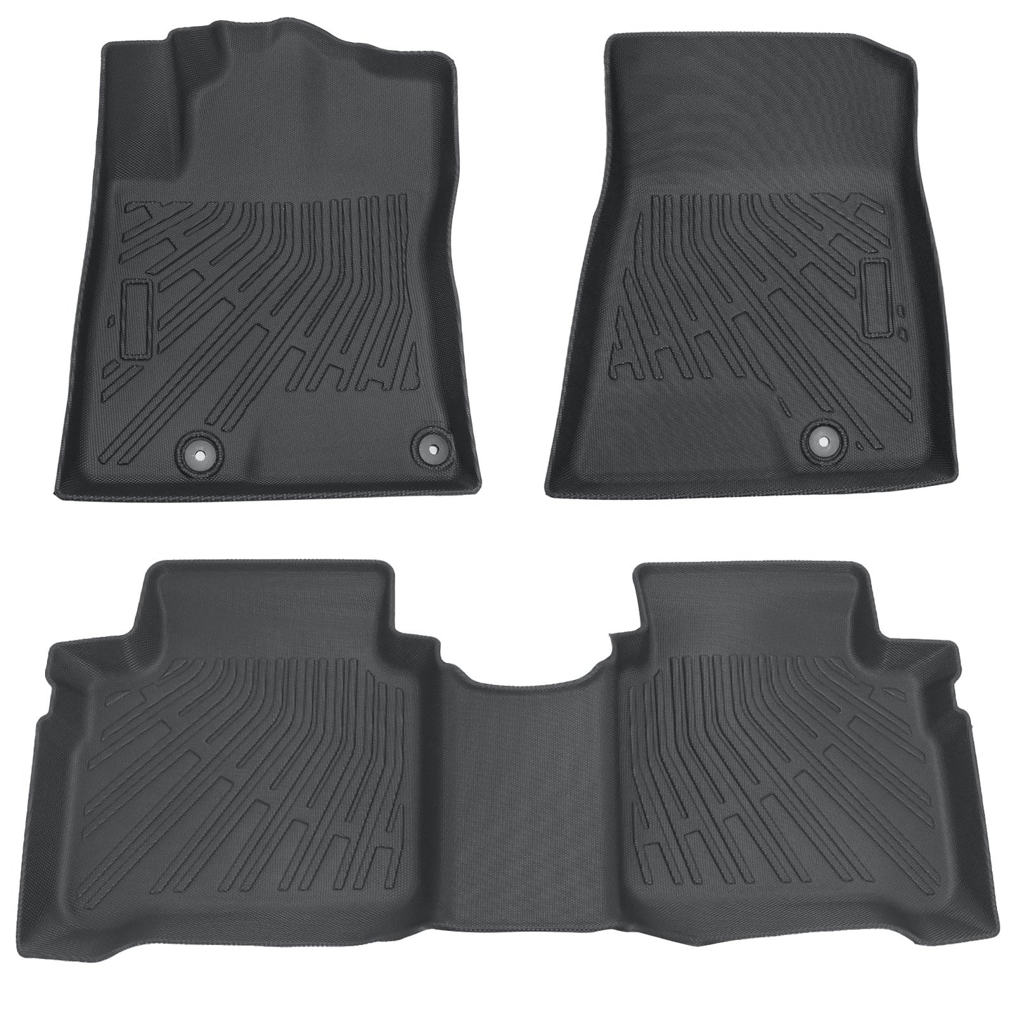 For 2023-2025 Kia Niro FHEV Front+Rear TPE Floor Mats Liner Anti-Slip Protector