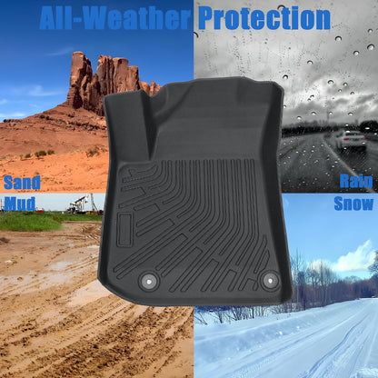 For 2023-2025 Kia Niro EV 5Passengers TPE Floor Mats Liners Waterproof Anti-Slip