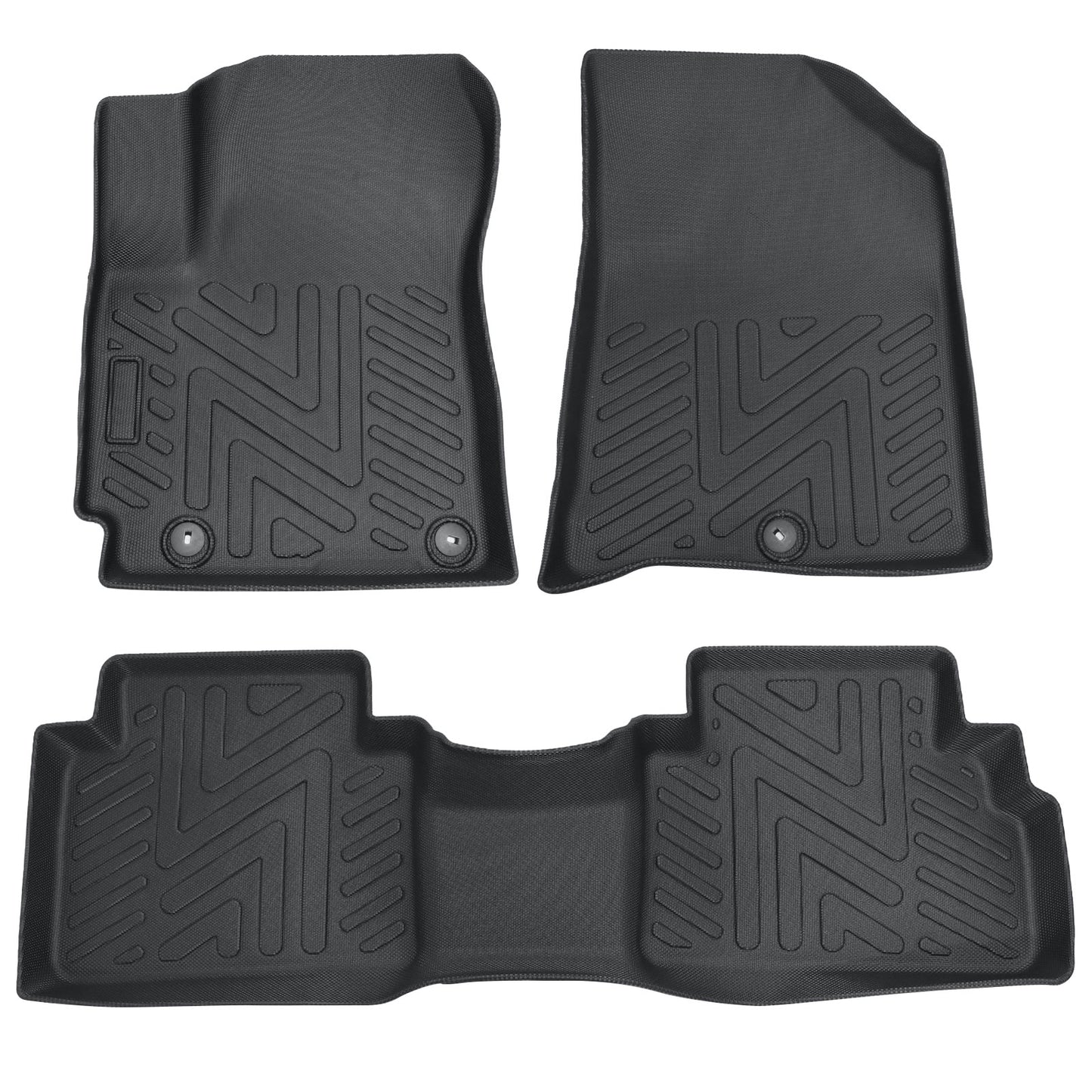 TPE Fits 2020 2021 Kia Soul Hatchback 1st+2nd Row Floor Mats Liners All Weather