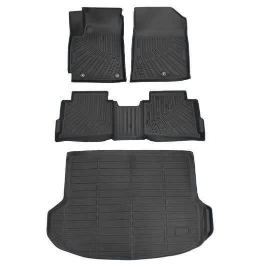 TPE Floor Mats Liners+Trunk Cargo Liner For 2021-2025 Kia Seltos All Weather 4x