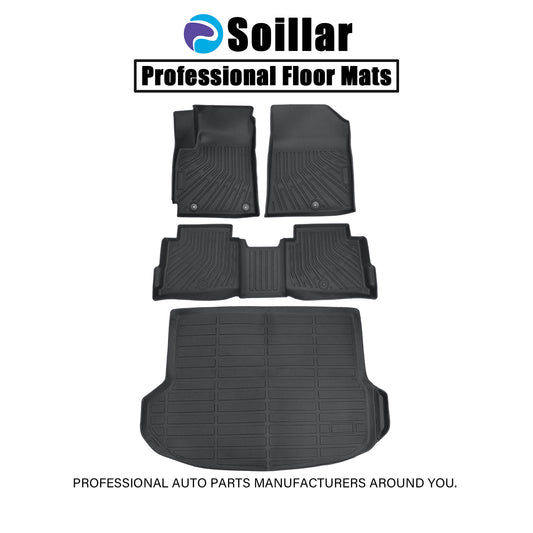 TPE Floor Mats Liners+Trunk Cargo Liner For 2021-2025 Kia Seltos All Weather 4x
