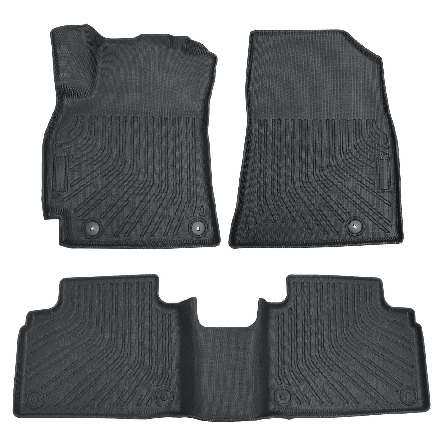 3x Floor Mats Liner For 2025-2026 Kia K4 Sedan 4-Door Front-Rear All Weather TPE
