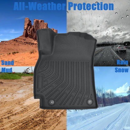 3x Floor Mats Liner For 2025-2026 Kia K4 Sedan 4-Door Front-Rear All Weather TPE