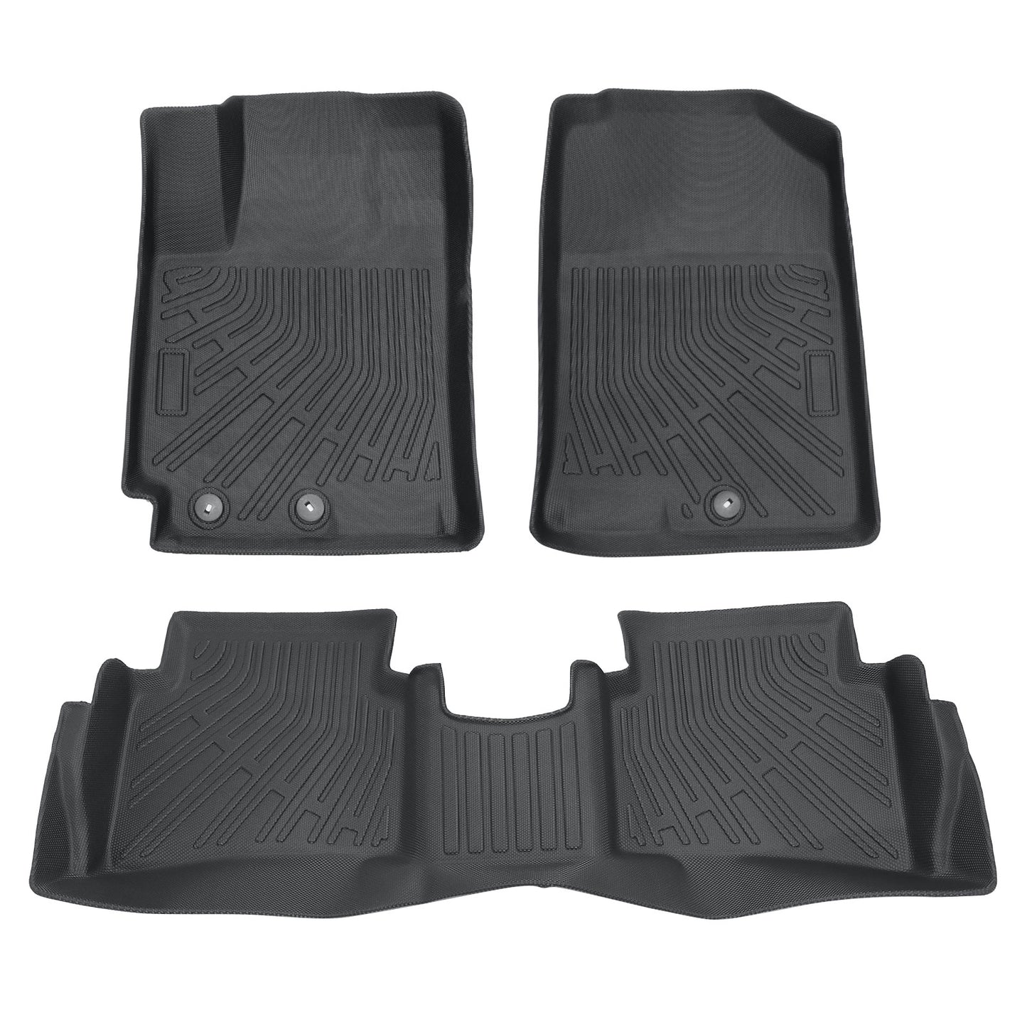 2 Row Floor Mats Liner For 2018-2023 Kia Rio 4-Door Front-Rear All Weather TPE