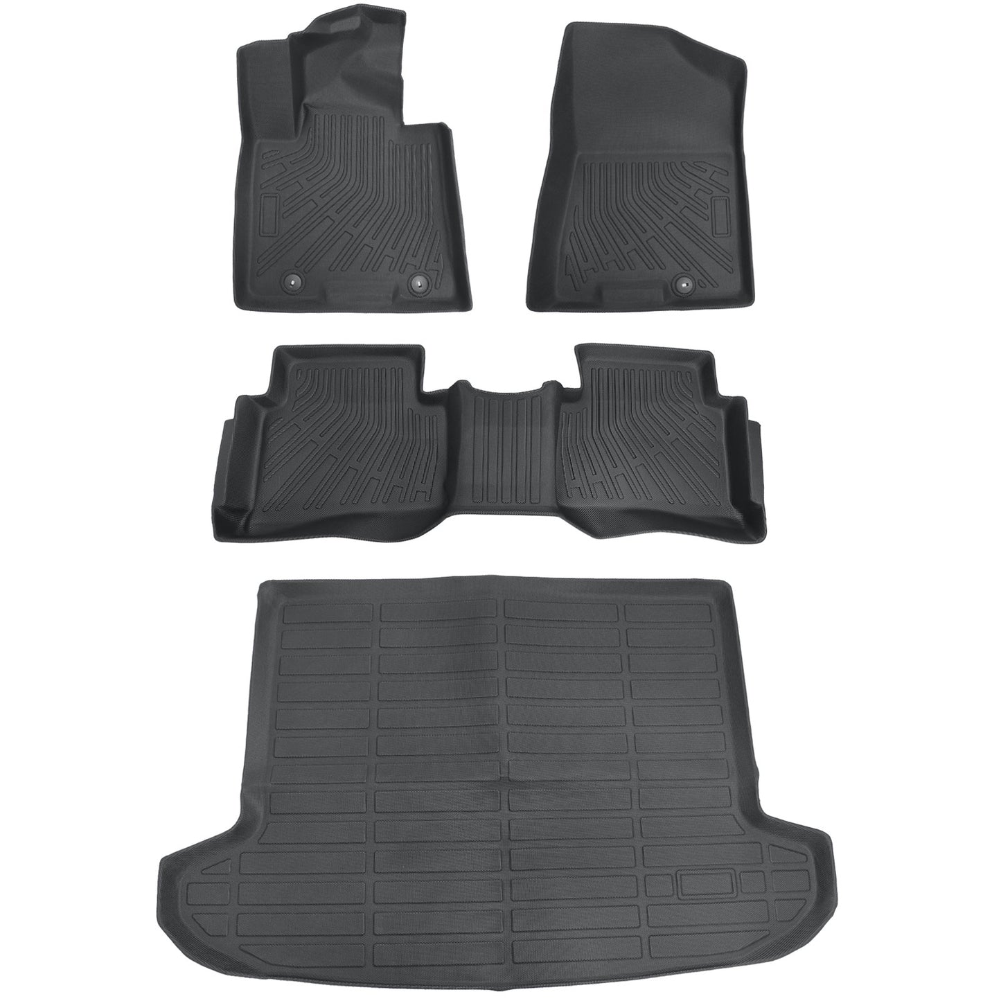 TPE Floor Mats Liners+Trunk Cargo Liner For 2016-2021 Hyundai Tucson All Weather