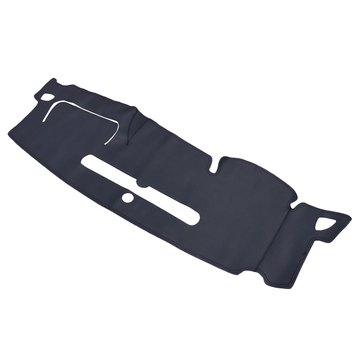 BLACK Leather Dash Cover Mat Fits 2008-2013 CHEVROLET SILVERADO 1500 2500 3500
