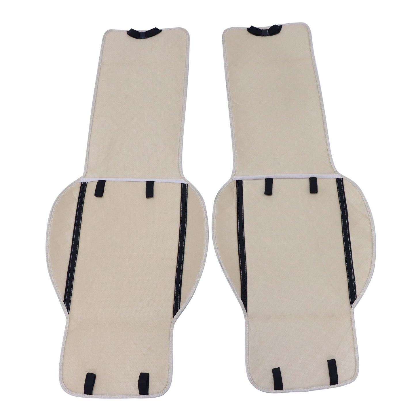 Microfiber Leather Front Row Seat Car For Nissan Seat Cover Set Protector Beige
