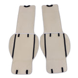 Microfiber Leather Front Row Seat Car For Nissan Seat Cover Set Protector Beige