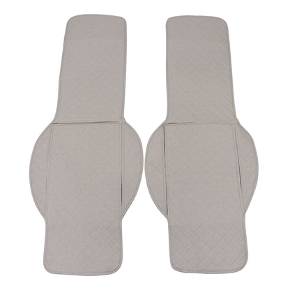 Microfiber Leather Front Row Seat Car For Nissan Seat Cover Set Protector Beige