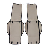 Microfiber Leather Front Row Seat Car For Nissan Seat Cover Set Protector Black