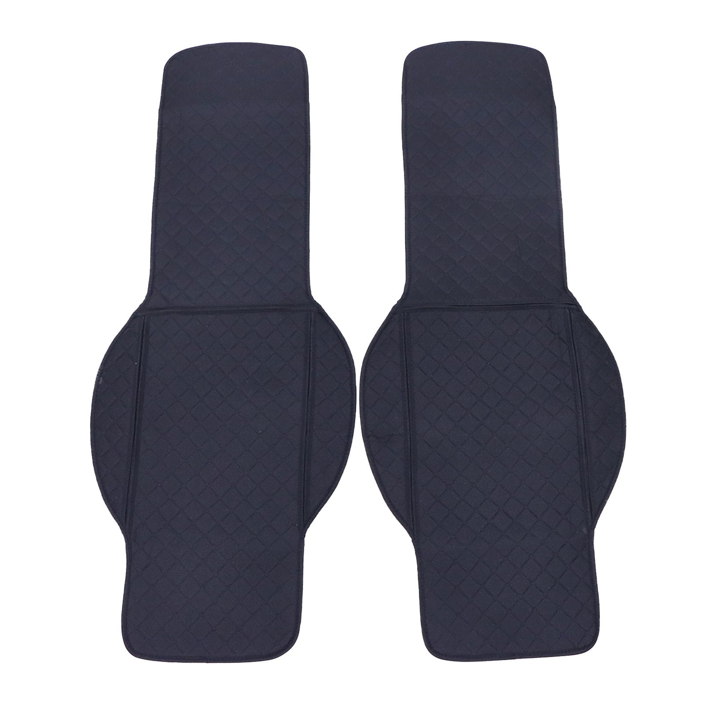 Microfiber Leather Front Row Seat Car For Nissan Seat Cover Set Protector Black