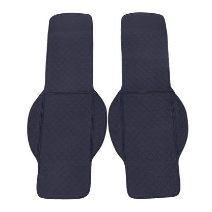Microfiber Leather Front Row Seat Car For Nissan Seat Cover Set Protector Black