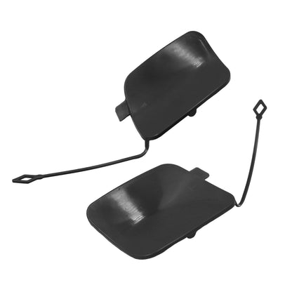 Pair for 2014-18 BMW F15 X5 Left + Right Rear Bumper Tow Hook Cover Cap Primed