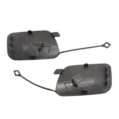 Pair for 2014-18 BMW F15 X5 Left + Right Rear Bumper Tow Hook Cover Cap Primed