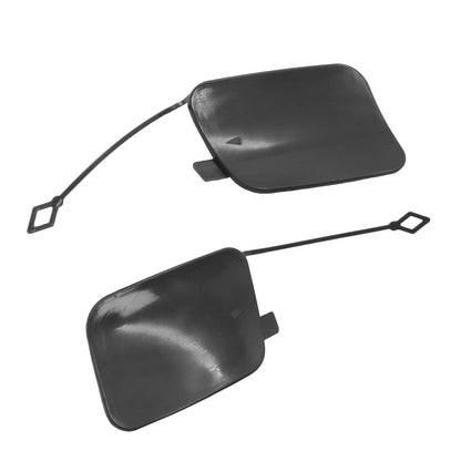 Pair for 2014-18 BMW F15 X5 Left + Right Rear Bumper Tow Hook Cover Cap Primed