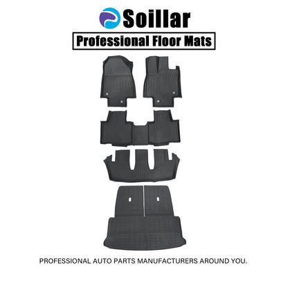 Floor Mat & Trunk Cargo Liners For 2024-2026 Lexus TX with Subwoofer TPE Black