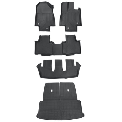 Floor Mat & Trunk Cargo Liners For 2024-2026 Lexus TX with Subwoofer TPE Black
