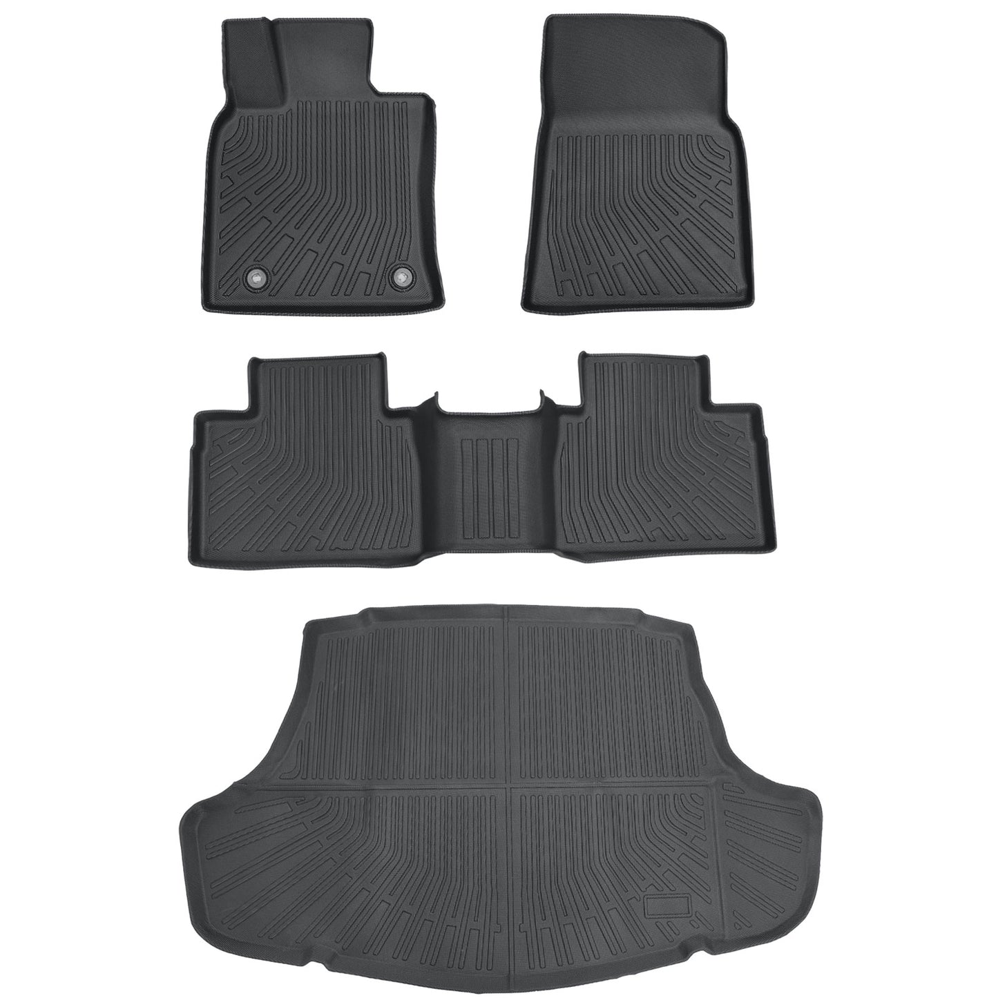 For 2025 Toyota Camry Gas Hybrid TPE Floor Mats & Cargo Trunk Liner Waterproof