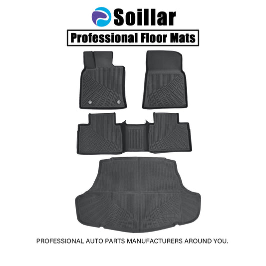 For 2025 Toyota Camry Gas Hybrid TPE Floor Mats & Cargo Trunk Liner Waterproof