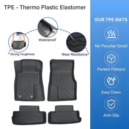 Floor Mats Liner For 2004-2014 Ford Mustang Front & Rear All Weather TPE 4X New