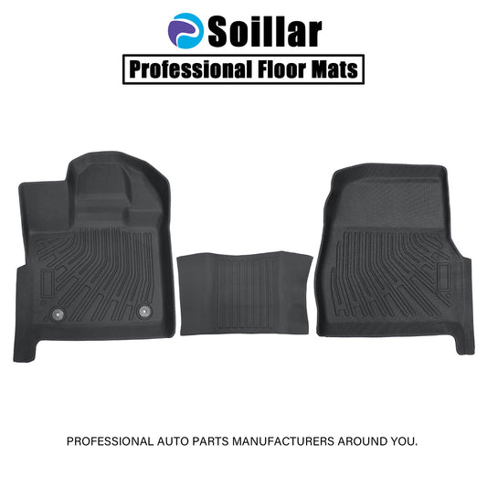 Floor Mats Liner TPE Fits 2015-2025 Ford F-150 Regular Cab 1st Row Bucket Seat