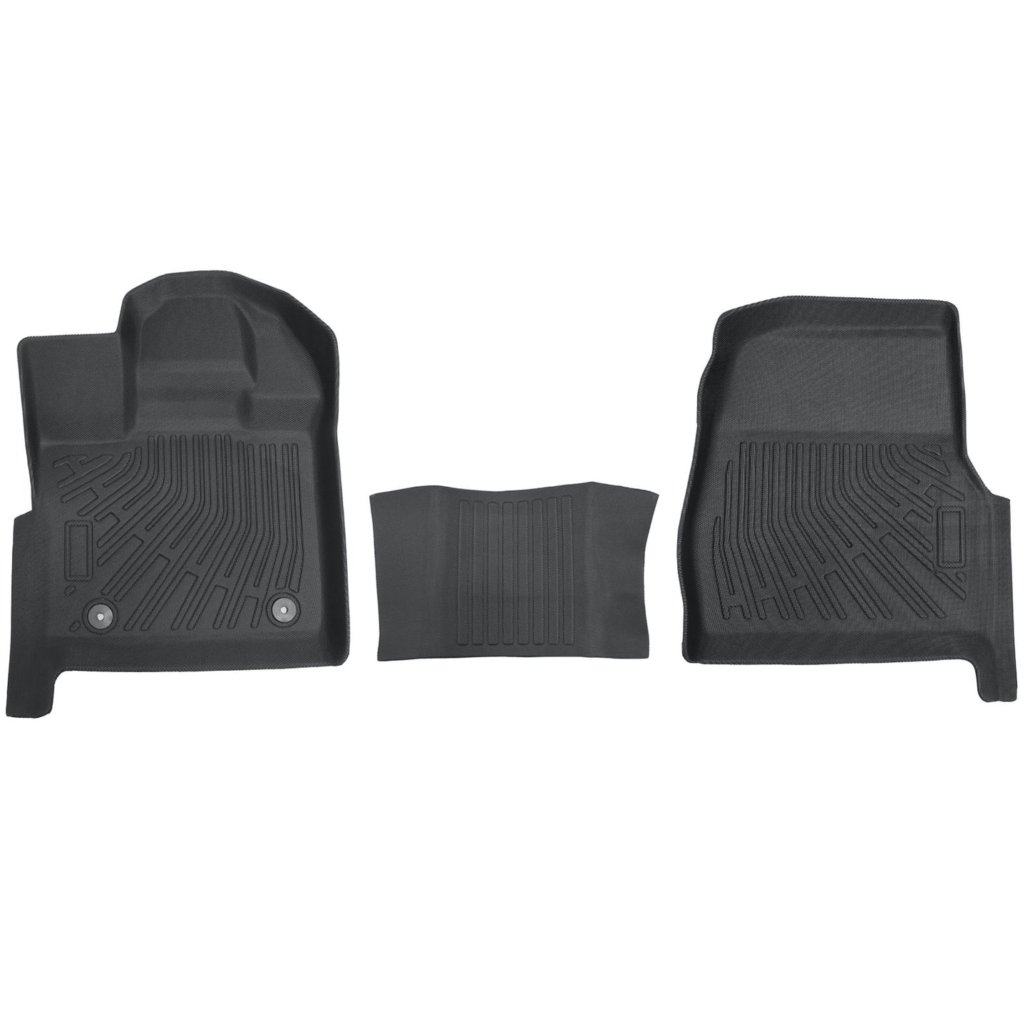 Floor Mats Liner TPE Fits 2015-2025 Ford F-150 Regular Cab 1st Row Bucket Seat