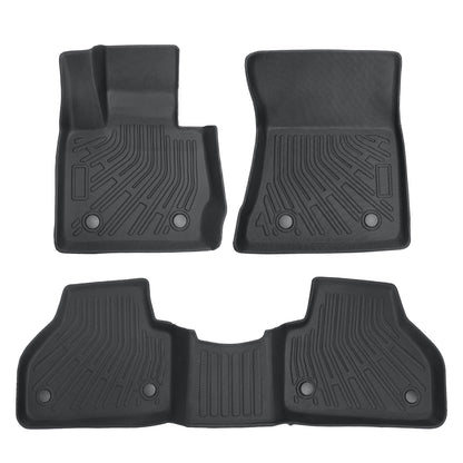 TPE Front & 2nd Row Floor Mats Liner Set Fits 2011-2017 BMW X3 F25 Waterproof