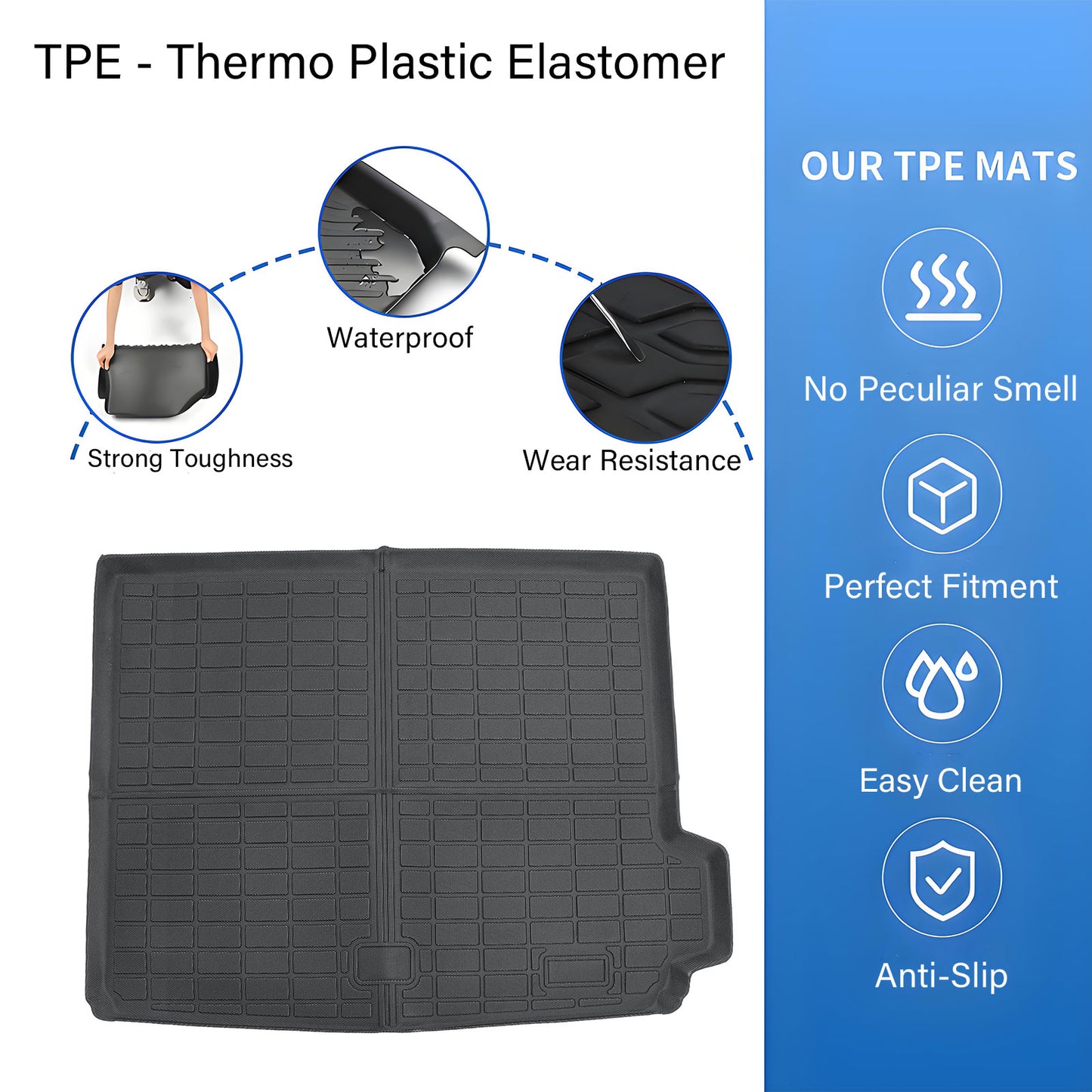 TPE Cargo Trunk Liner Floor Mats For 2011 2012 BMW X3 F25 Sport All Weather New