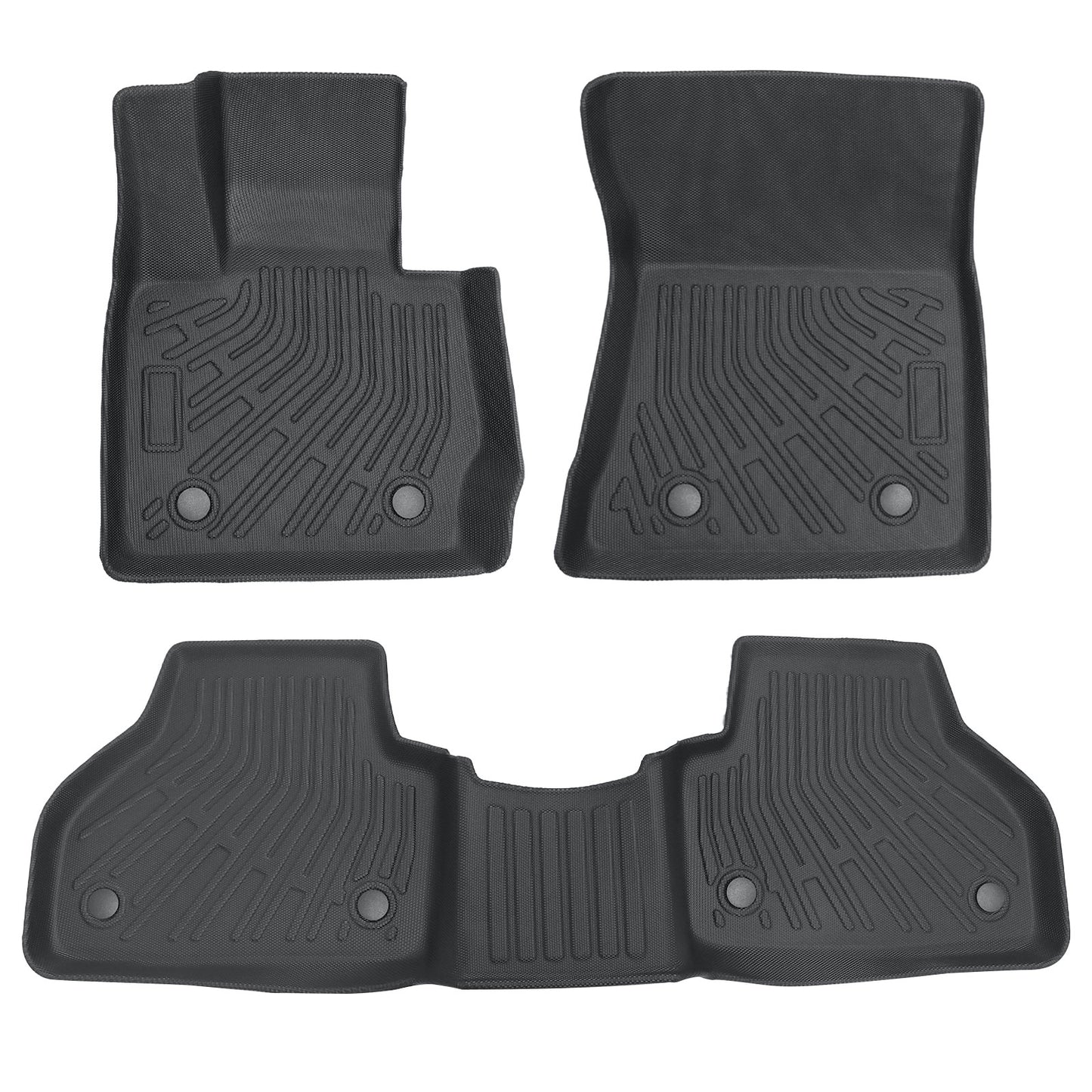 New Fits 2011-2018 BMW X3/2015-2018 BMW X4 TPE Floor Mats Liner 4-Door Black 3X