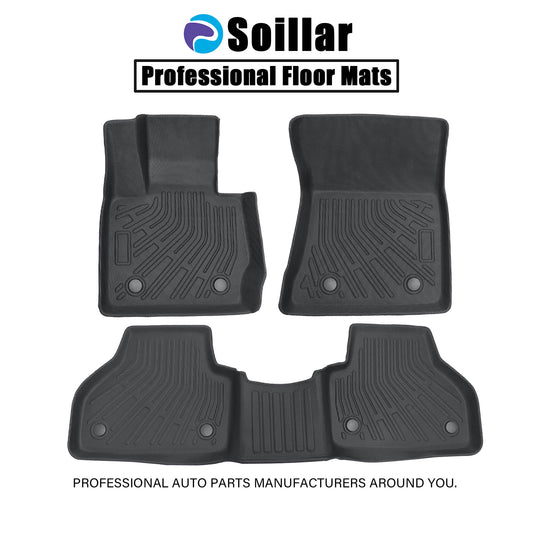 New Fits 2011-2018 BMW X3/2015-2018 BMW X4 TPE Floor Mats Liner 4-Door Black 3X