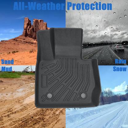 New Fits 2011-2018 BMW X3/2015-2018 BMW X4 TPE Floor Mats Liner 4-Door Black 3X