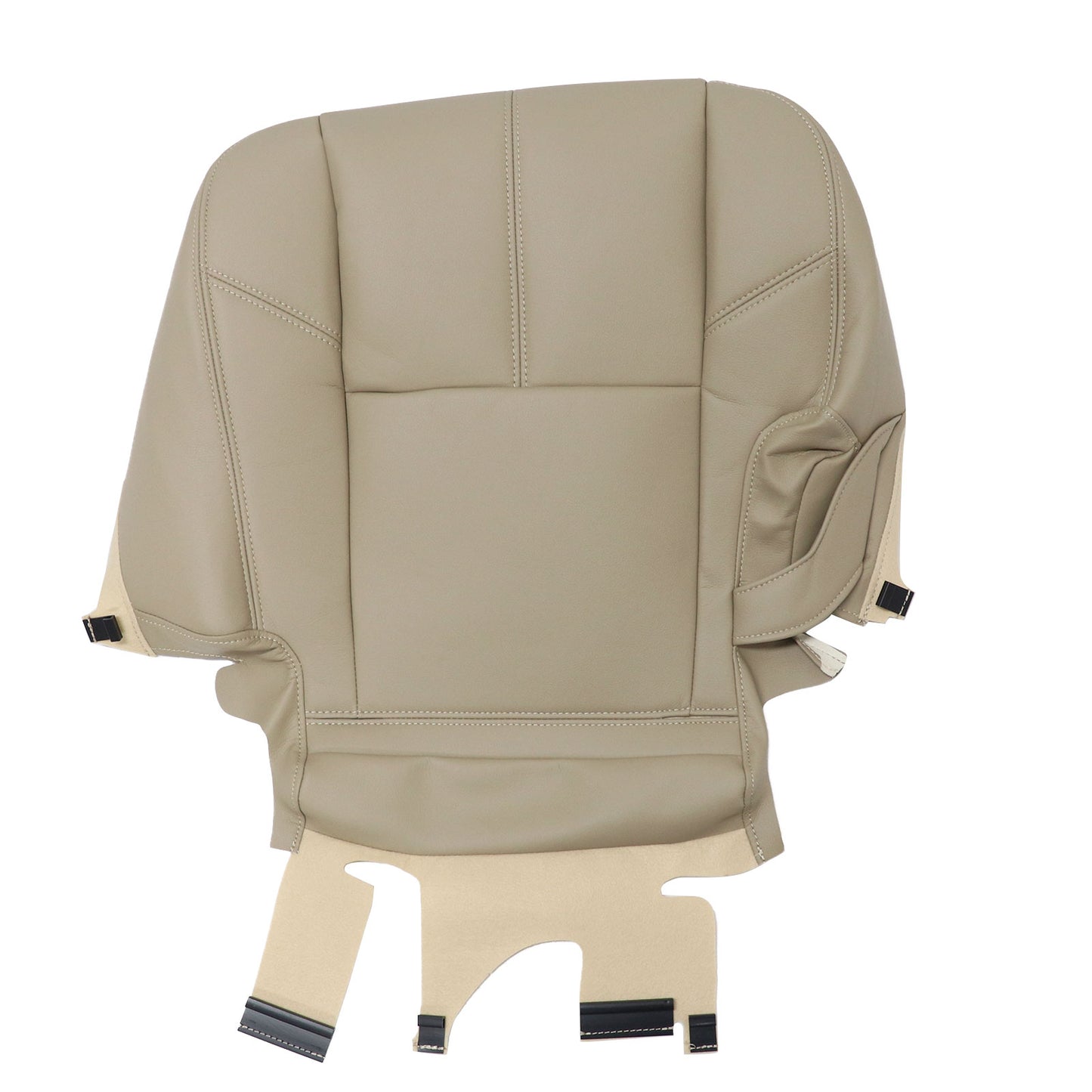 2007-2014 For Chevy Silverado GMC Sierra 2nd Row Driver Bottom Seat Cover Tan