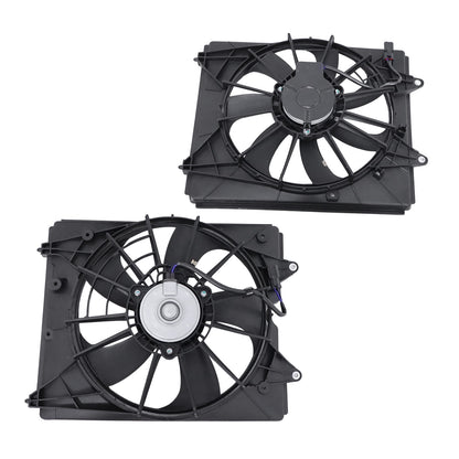 1 Pair AC Radiator Condenser Cooling Fan For Honda Odyssey SE EX LX 2011-2016
