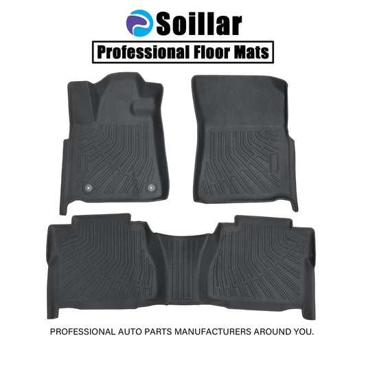 Floor Mats Liner For 2007-2011 Toyota Tundra Double Cab/CrewMax All Weather TPE