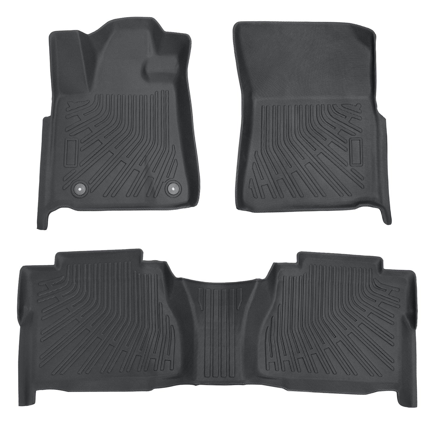 Floor Mats Liner For 2007-2011 Toyota Tundra Double Cab/CrewMax All Weather TPE