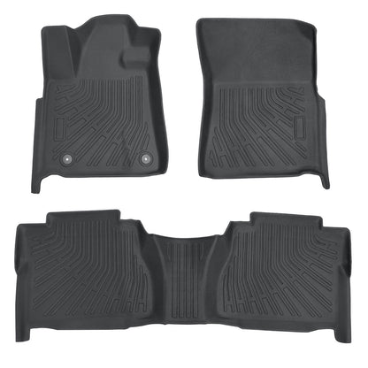 Floor Mats Liner For 2007-2011 Toyota Tundra Double Cab/CrewMax All Weather TPE