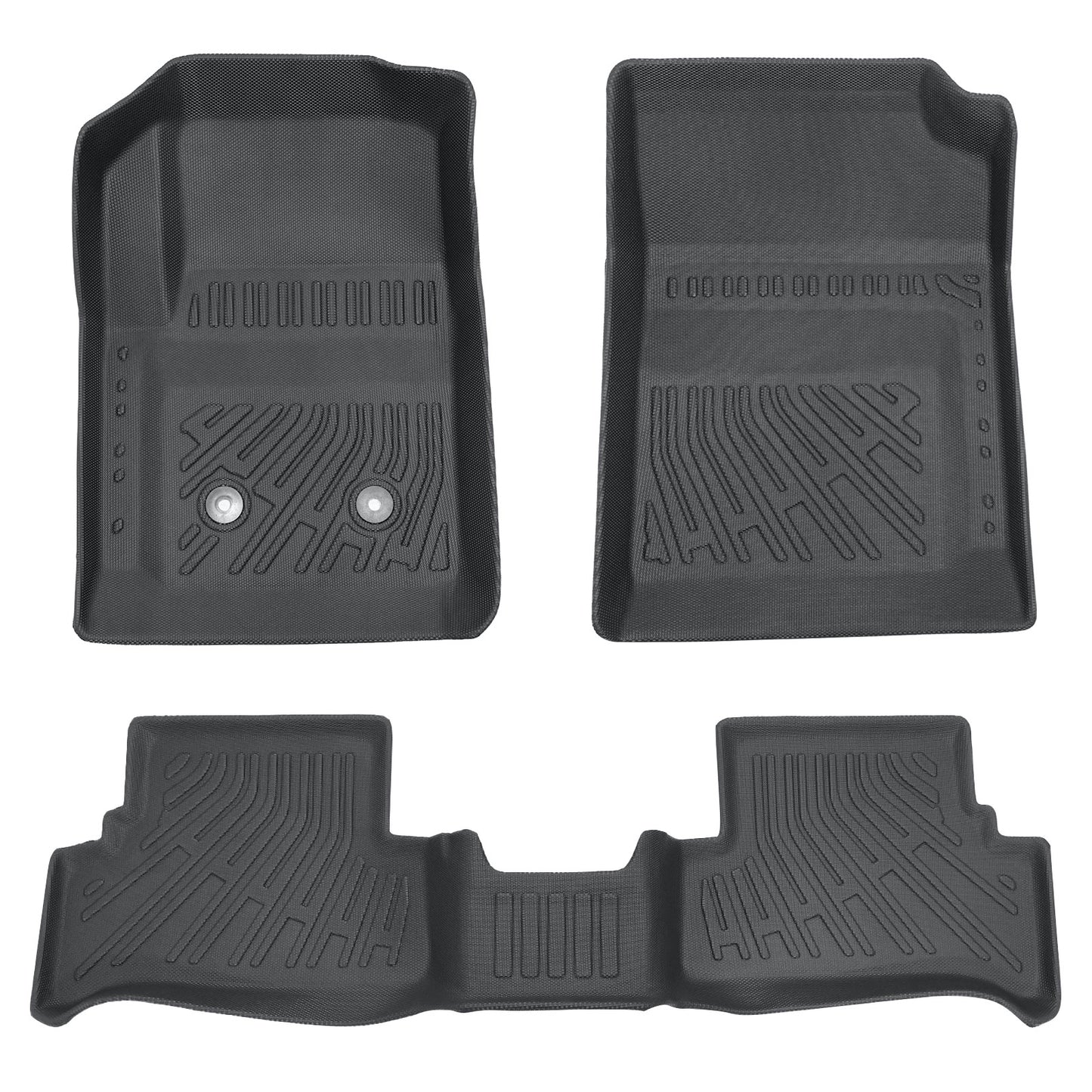 Floor Mats Liner Fits 2015-2022 Chevy Colorado GMC Canyon Extended Cab TPE Black